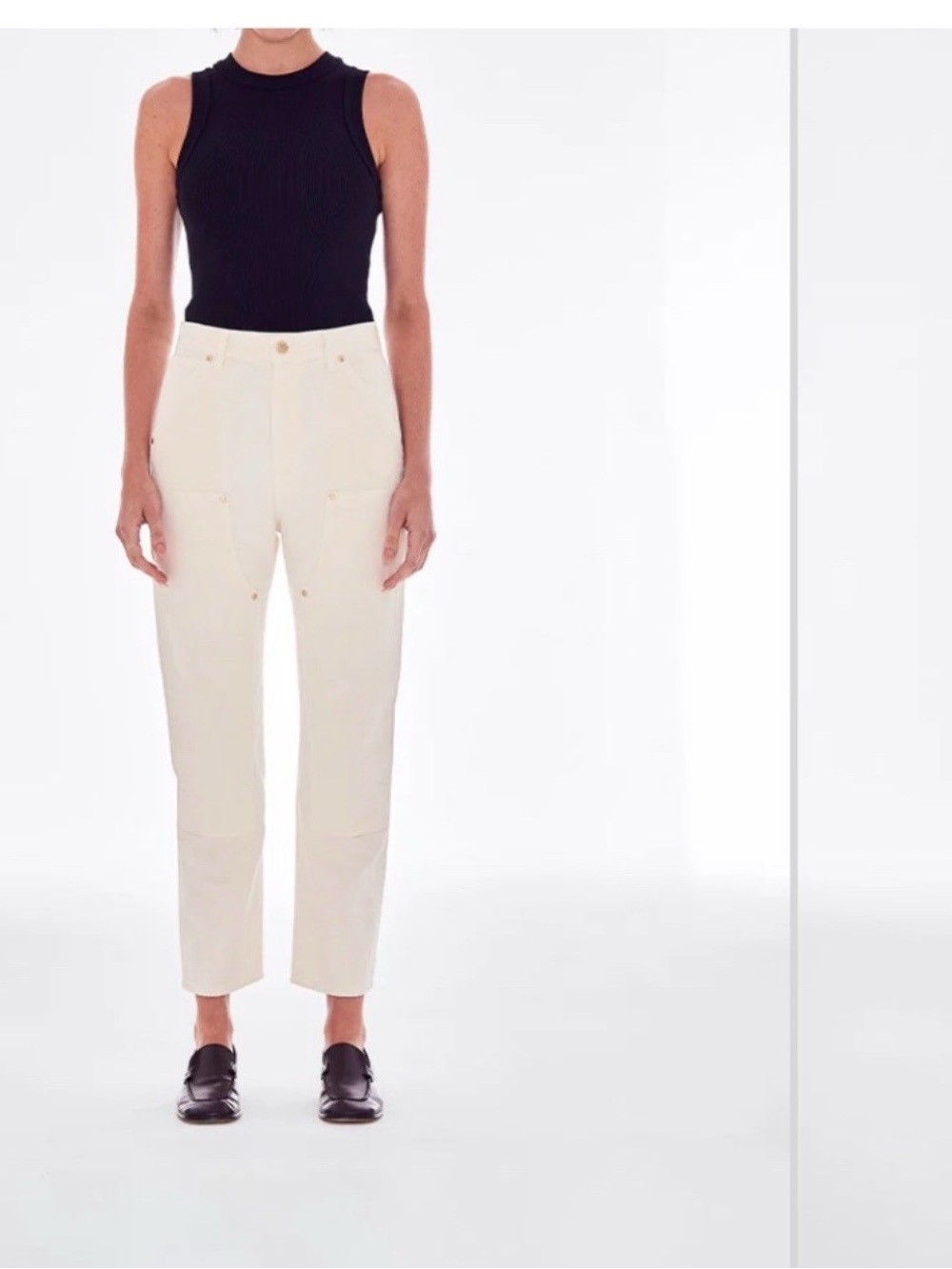 Renggli Slim Fit Work Pant in Bone